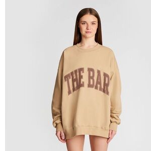 The Bar NWT Varsity Crewneck Chocolate Chip